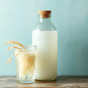 jogar água de arroz no cabelo