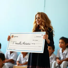 Shakira doou quase 4 milhões de dólares para construir uma escola