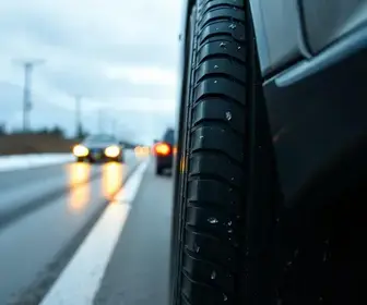 detalhe no pneu
